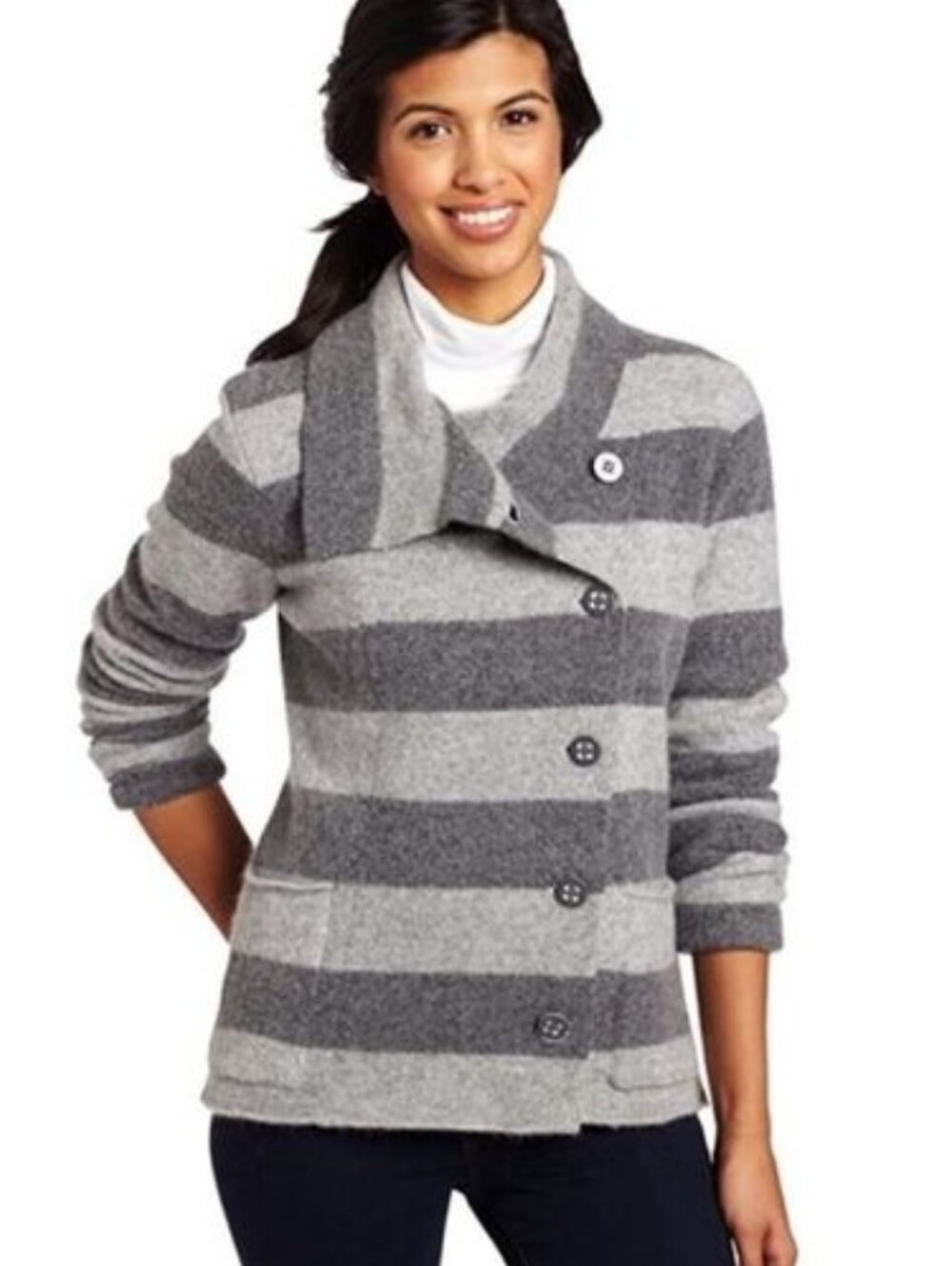 Horny Toad Heartfelt Angora Blend Sweater Jacket, Size M